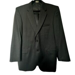 JOS A BANK Men's 43R‎ Charcoal Gray Wool Blazer Suit Jacket Sport Coat Signature